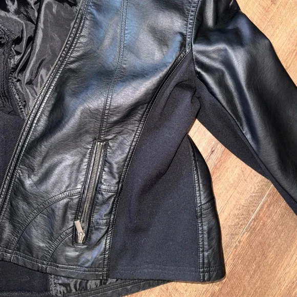 Maurices Black Vegan Leather Jacket - Picture 11 of 11